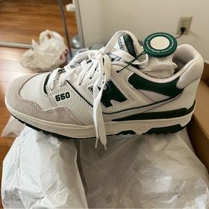 New balance 550s Green and white